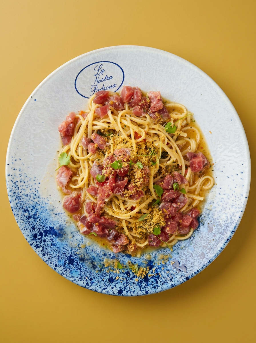 Tuna tartare pasta